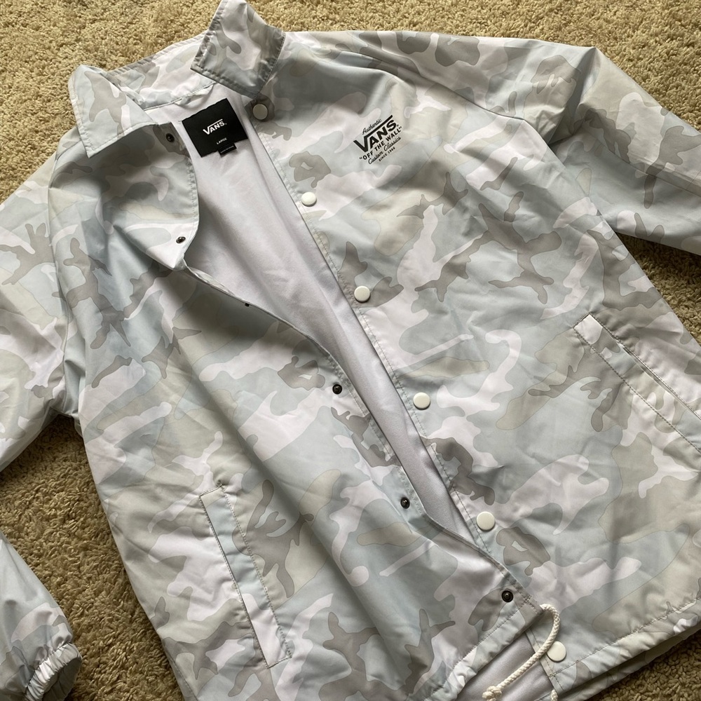 VANS torrey windbreaker jacket white camo - Picture 3 of 4